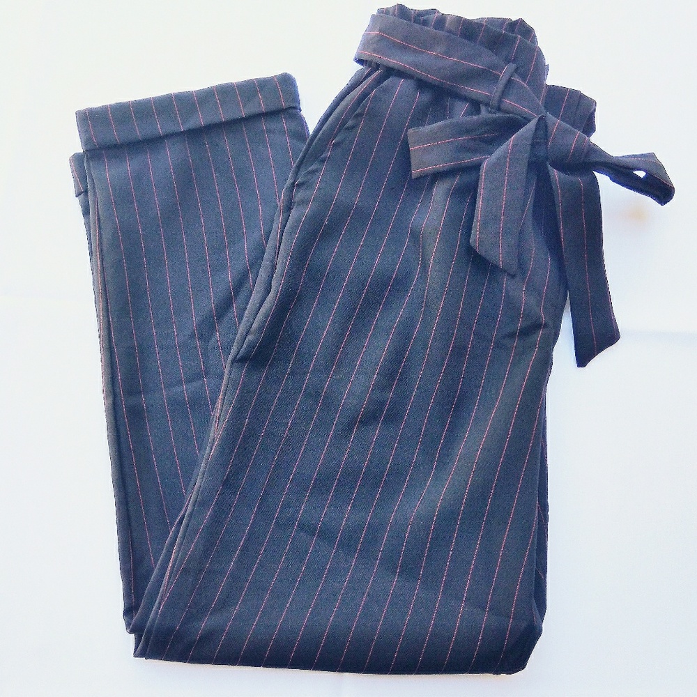 Black and Red Pinstripe Dress Pants Size XL